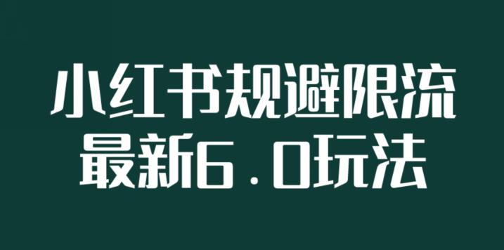 小红书规避限流6.0全新玩法，小红书新规之下如何安全引流